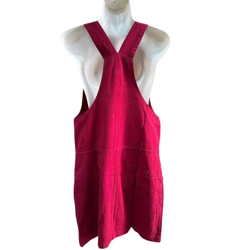 hippieswear-boho-cotton-half-dress-dangri-red-m.webp