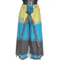 Cotton Butterfly Pants Blue-Green XL