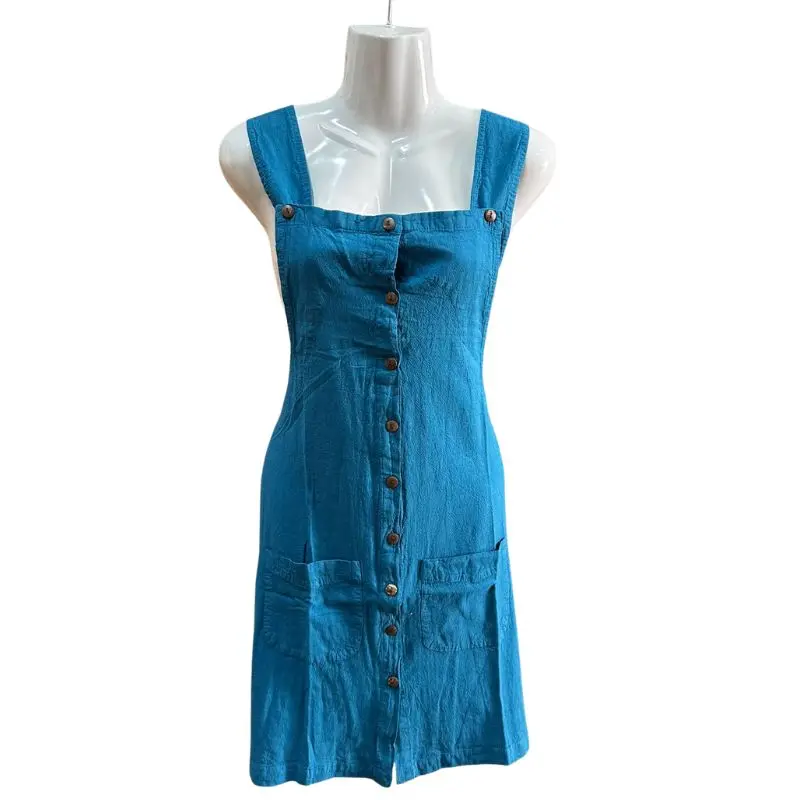 Cotton Half Dress Dangri Blue XLarge