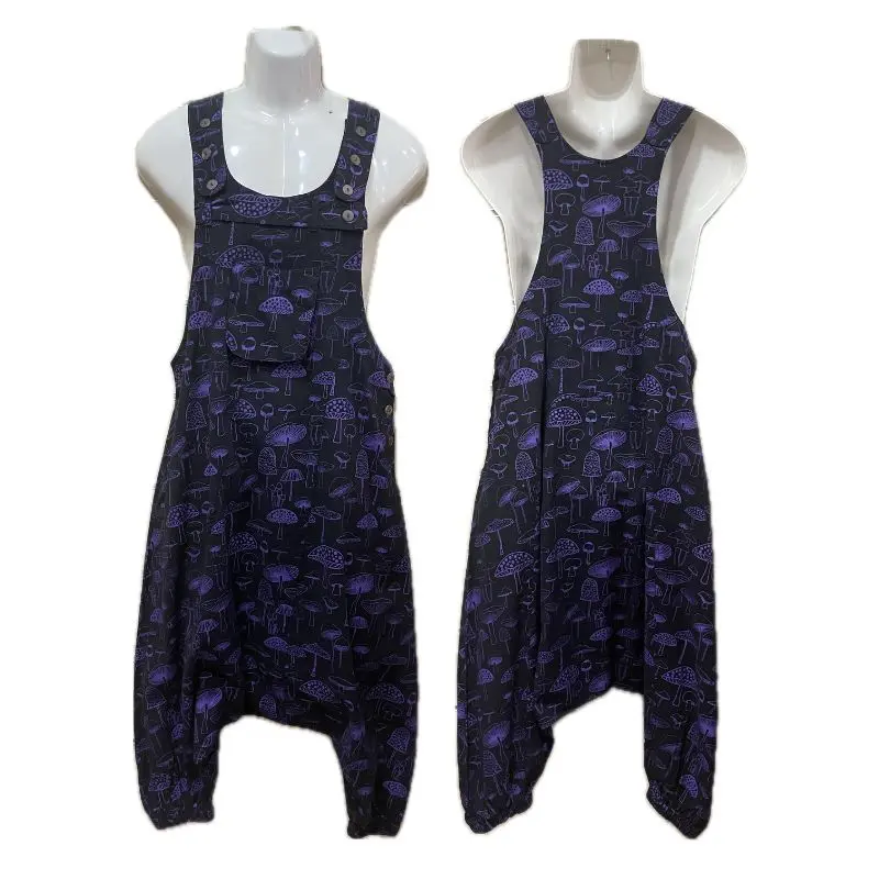 Cotton Aladdin Mushroom Dangri Purple