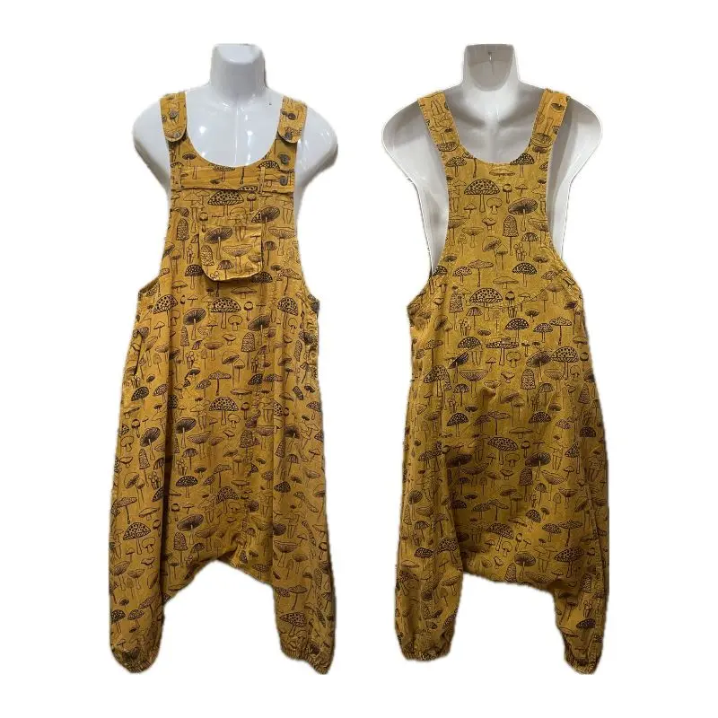Cotton Aladdin Mushroom Dangri Mustard